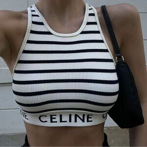 Celine Striped Crop Top